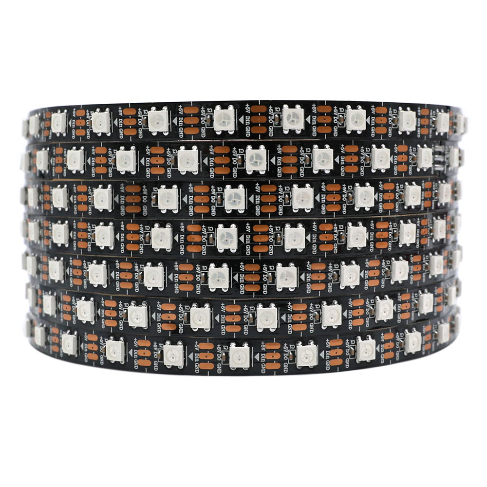 WS2812B DC5V Series Flexible LED Strip Lights, Programmable Pixel Full Color Chasing, Indoor Use, 300LEDs, 1.64ft ~ 16.4ft Per Reel By Sale WS2812B DC5V Series Flexible LED Strip Lights, Programmable Pixel Full Color Chasing, Indoor Use, 300LEDs, 1.64ft ~ 16.4ft Per Reel By Sale